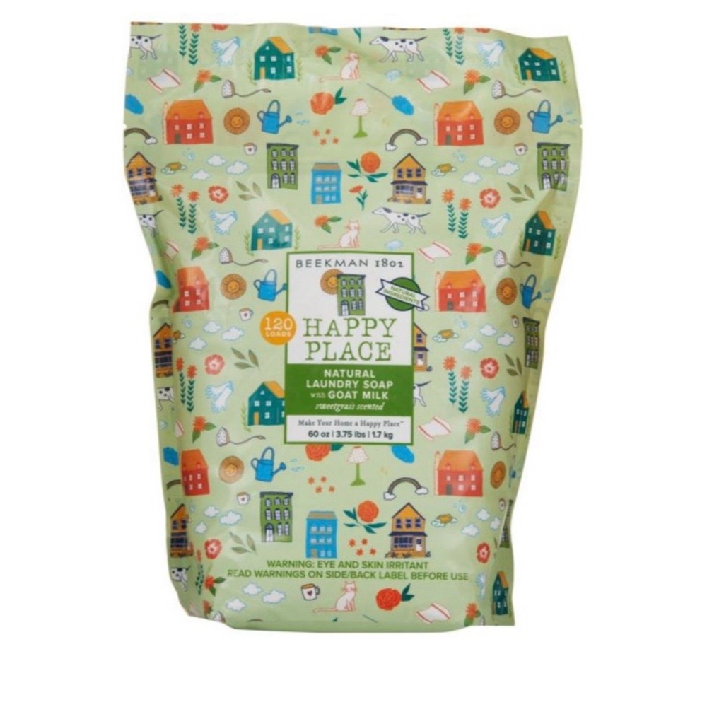 Beekman 1802 Happy Place Goat Milk Laundry Soap Sweetgrass 60oz New